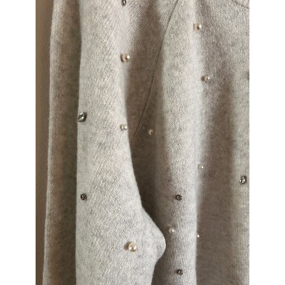 Women's Draper James XXL All Over Embellished Sweater Gray - Picture 9 of 9